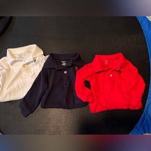 (3) Polo by Ralph Lauren sz 9 month onesies